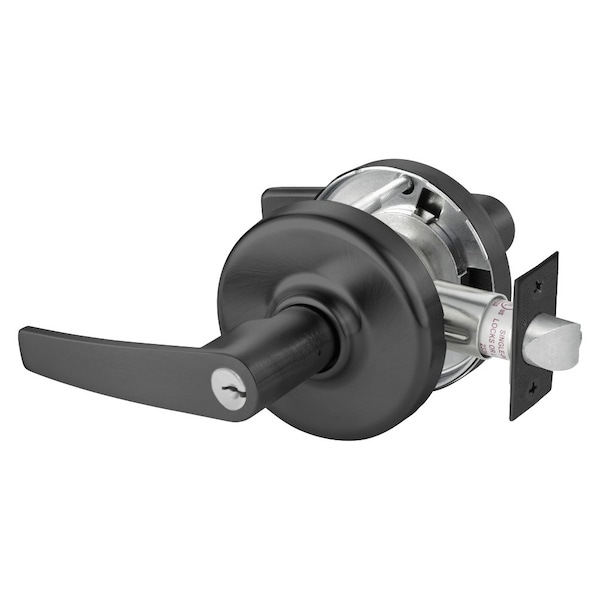 Grade 2 Entrance or Office Cylindrical Lock, Armstrong Lever, Conventional Cylinder, Black Suede Pow